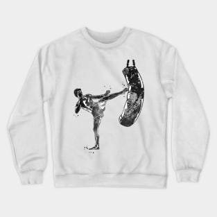 Kickbox Male Martial Artist Crewneck Sweatshirt